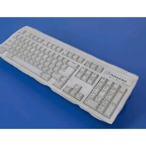 Vintage Packard Bell Model 5130 Mechanical Keyboard Clicky 90s PS/2 Wired White
